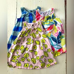 Set of 3 tea collection trapeze dresses in size 4